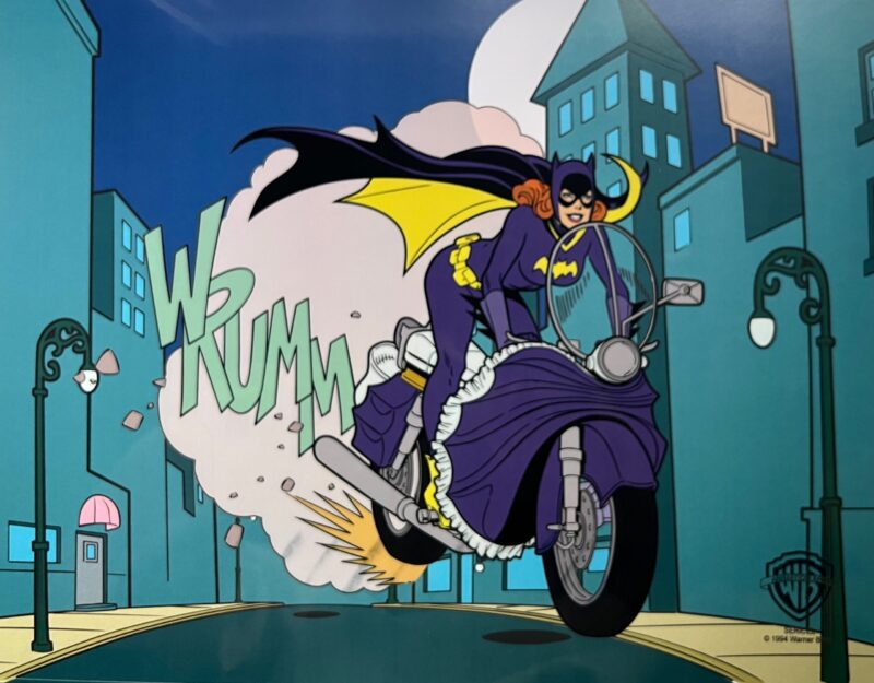 Warner Bros BATGIRL CYCLE Sericel Animation Art Cel