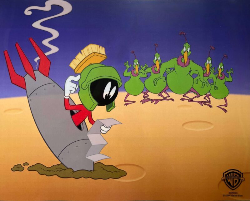 Warner Bros MARVIN THE MARTIAN Sericel Animation Art Cel