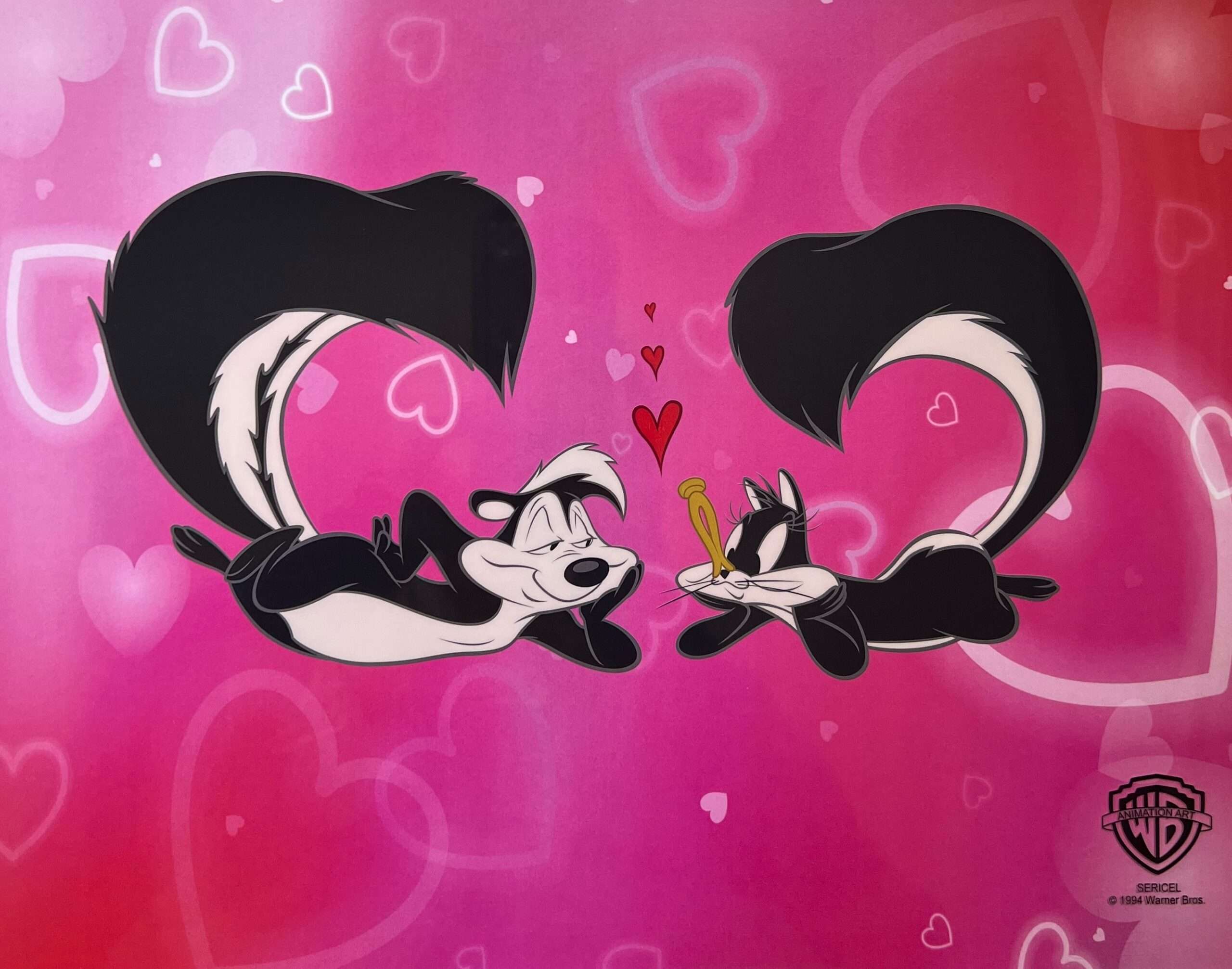 Warner Bros PEPE LE PEW & PENELOPE Limited Edition Sericel Animation