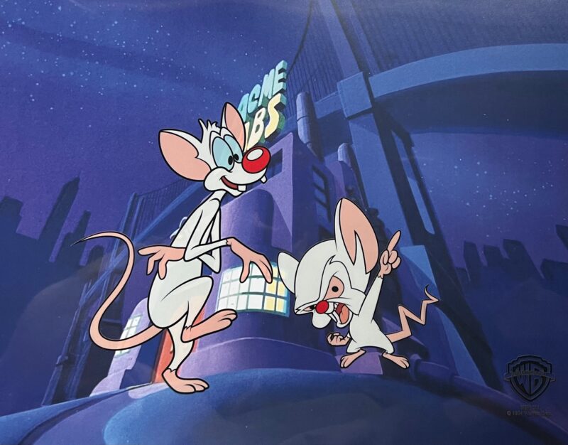 Warner Bros PINKY & THE BRAIN Limited Edition Sericel Animation Art Cel