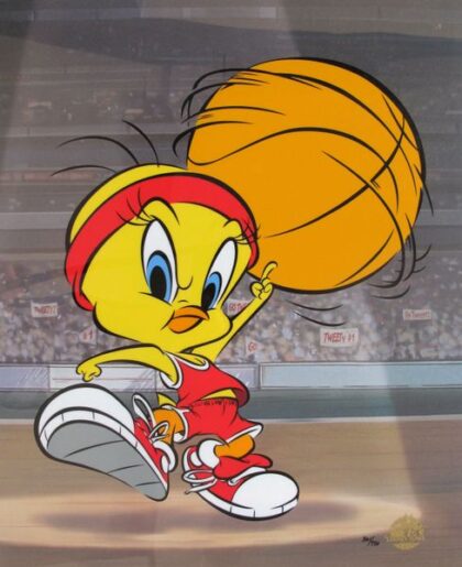 Warner Bros TWEETY BIRD BASKETBALL Large Sericel