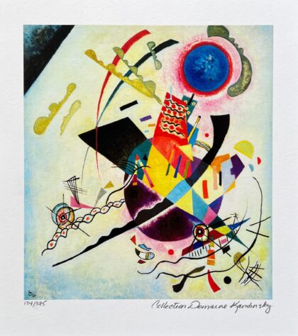 Wassily Kandinsky BLUE CIRCLE Estate Signed Limited Edition Giclee Art 13 x 11