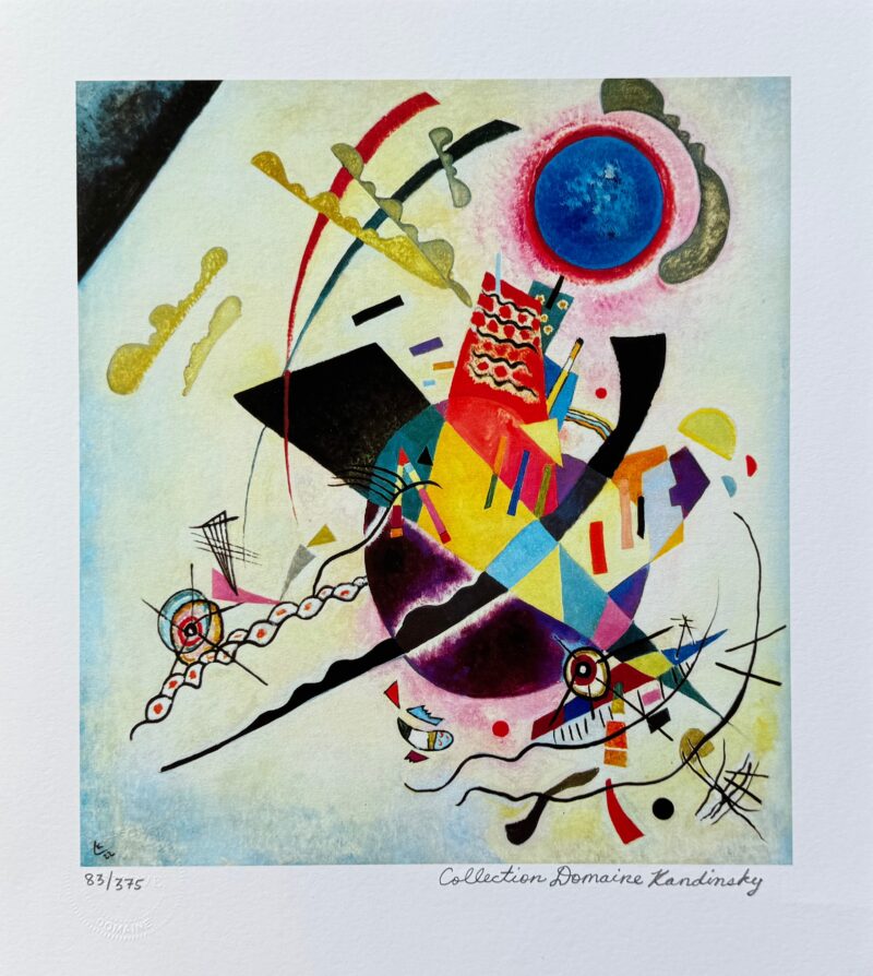 Wassily Kandinsky BLUE CIRCLE Estate Signed Limited Edition Giclee Art 13 x 12