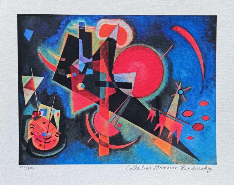 Wassily Kandinsky IN BLUE Estate Signed Limited Edition Giclee Art 12 x 16