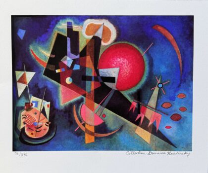 Wassily Kandinsky IN BLUE Estate Signed Limited Edition Giclee Art 14 x 12