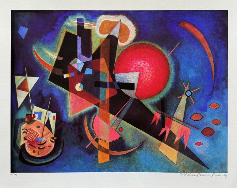 Wassily Kandinsky IN BLUE Estate Signed Limited Edition Giclee 17.5" x 22"