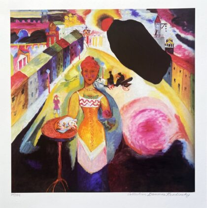 Wassily Kandinsky LADY IN MOSCOW Estate Signed Limited Edition Giclee