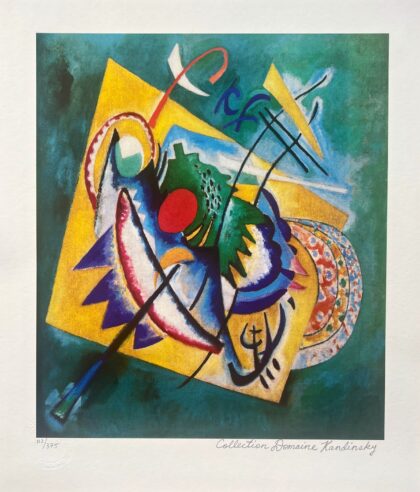 Wassily Kandinsky RED OVAL Estate Signed Limited Edition Giclee Art 13.5x11.5jpeg