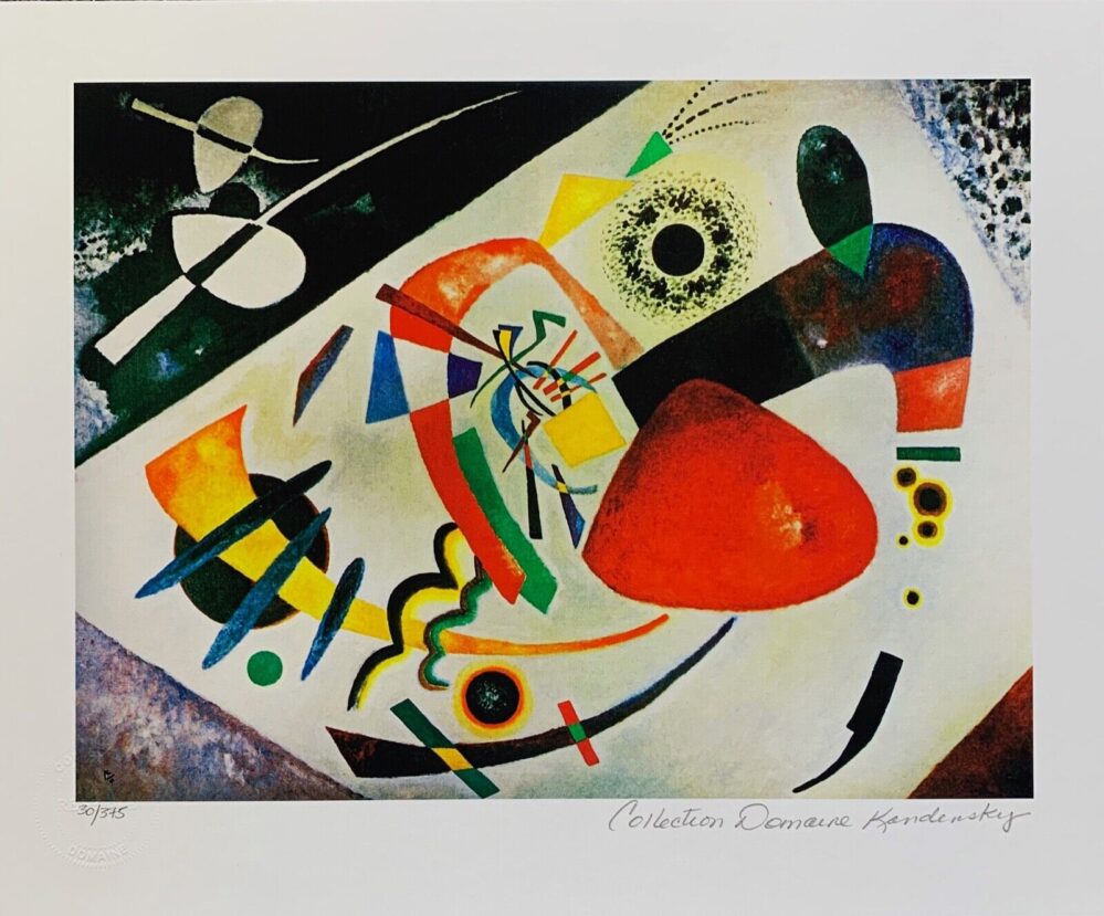 Wassily Kandinsky RED SPOT II Estate Signed Limited Edition Small Giclee