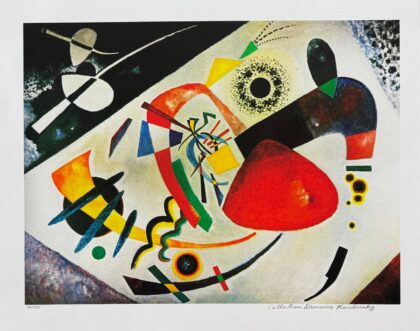 Wassily Kandinsky RED SPOT II Estate Signed Limited Edition Giclee 15" x 20"