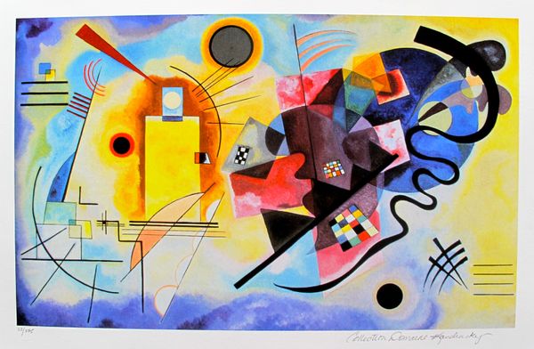 Wassily Kandinsky YELLOW RED AND BLUE Estate Signed Limited Edition Giclee