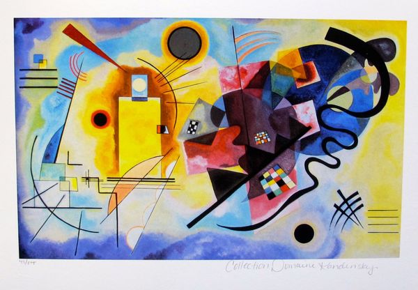 Wassily Kandinsky YELLOW, RED & BLUE Estate Signed Small Limited Edition