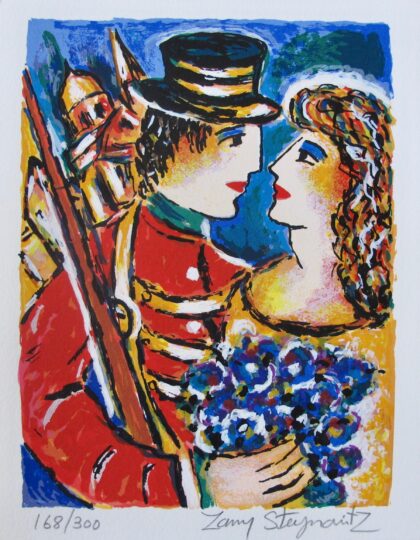 Zamy Steynovitz LOVERS BOUQUET Hand Signed Lithograph