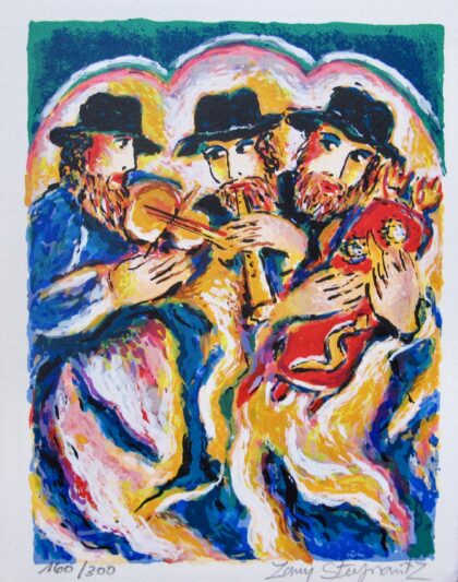 ZAMY STEYNOVITZ "THREE MUSICIANS" Hand Signed Limited Edition Lithograph