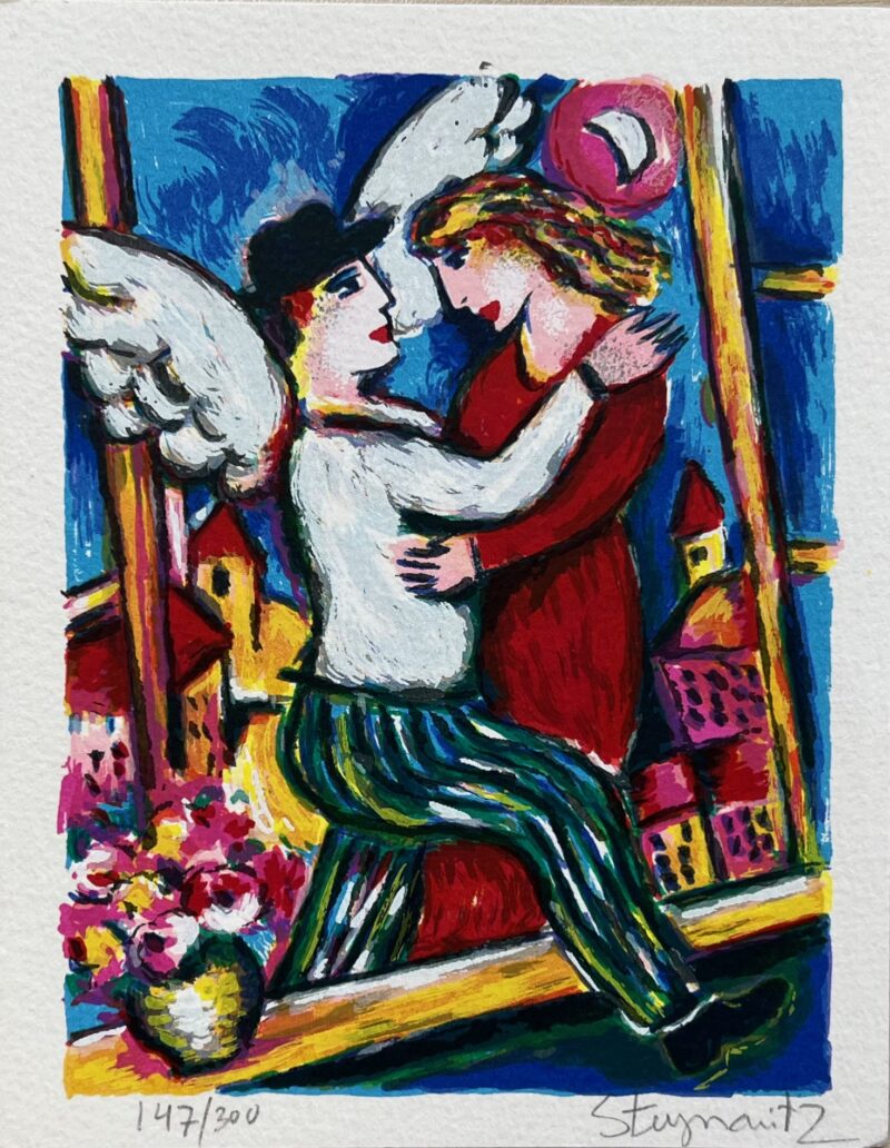 Zamy Steynovitz FLIGHT OF LOVE Hand Signed Limited Edition Lithograph