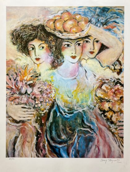 Zamy Steynovitz THREE WOMEN Hand Signed Limited Edition Lithograph