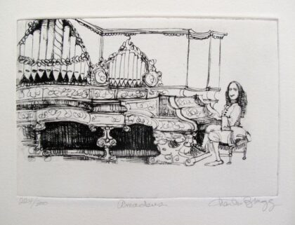 Charles Bragg AMADEUS Hand Signed Limited Edition Etching