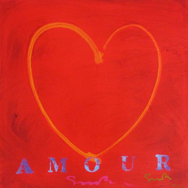 SIMON BULL “AMOUR” Hand Signed Giclee on Canvas