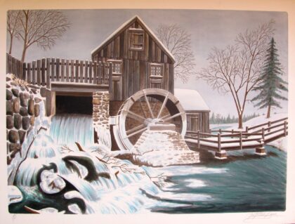 Glen Fortune Banse THE MILL Hand Signed Limited Edition Lithograph