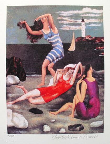 Pablo Picasso THE BATHERS Estate Signed Limited Edition Small Giclee