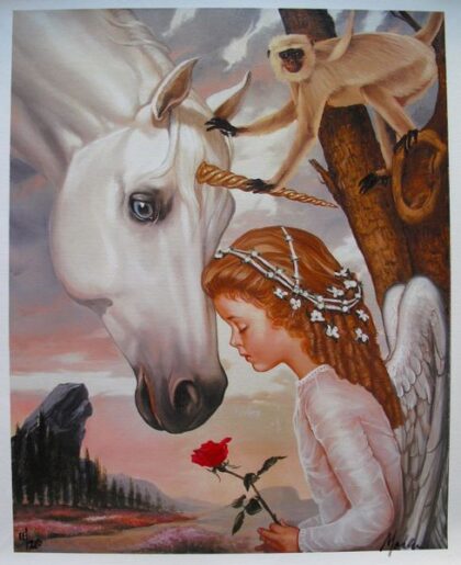 Ralph Wolfe Cowan CHILDHOOD FANTASIES Limited Ed. Giclee on Canvas