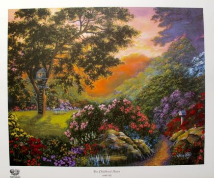 Karin Kis THE CHILDHOOD HAVEN Limited Ed. Hand Signed Lithograph