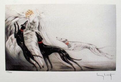 Louis Icart COURSING II Facsimile Signed Limited Edition Giclee Small