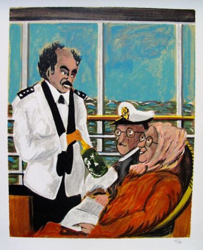 Guy Buffet CRUISE SHIP SOMMELIER Limited Ed. Giclee