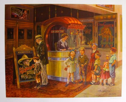 Lee Dubin SATURDAY AFTERNOON MATINEE Hand Signed Limited Edition Lithograph