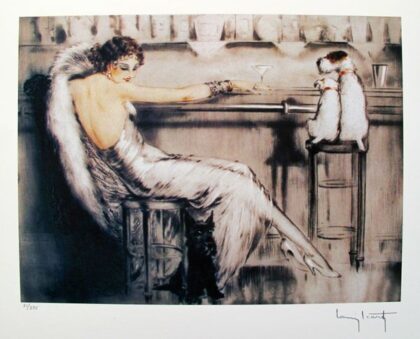 Louis Icart MARTINI Facsimile Signed Limited Edition Giclee Small