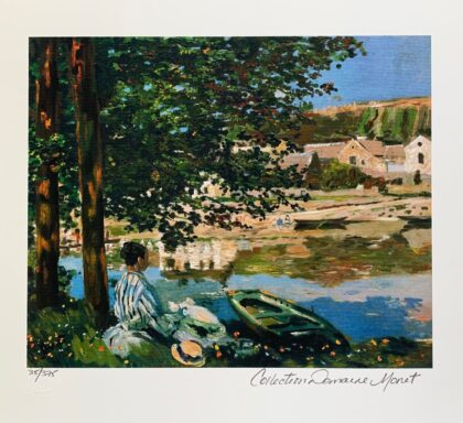 Claude Monet THE RIVER Estate Signed & Stamped Limited Edition Small Giclee