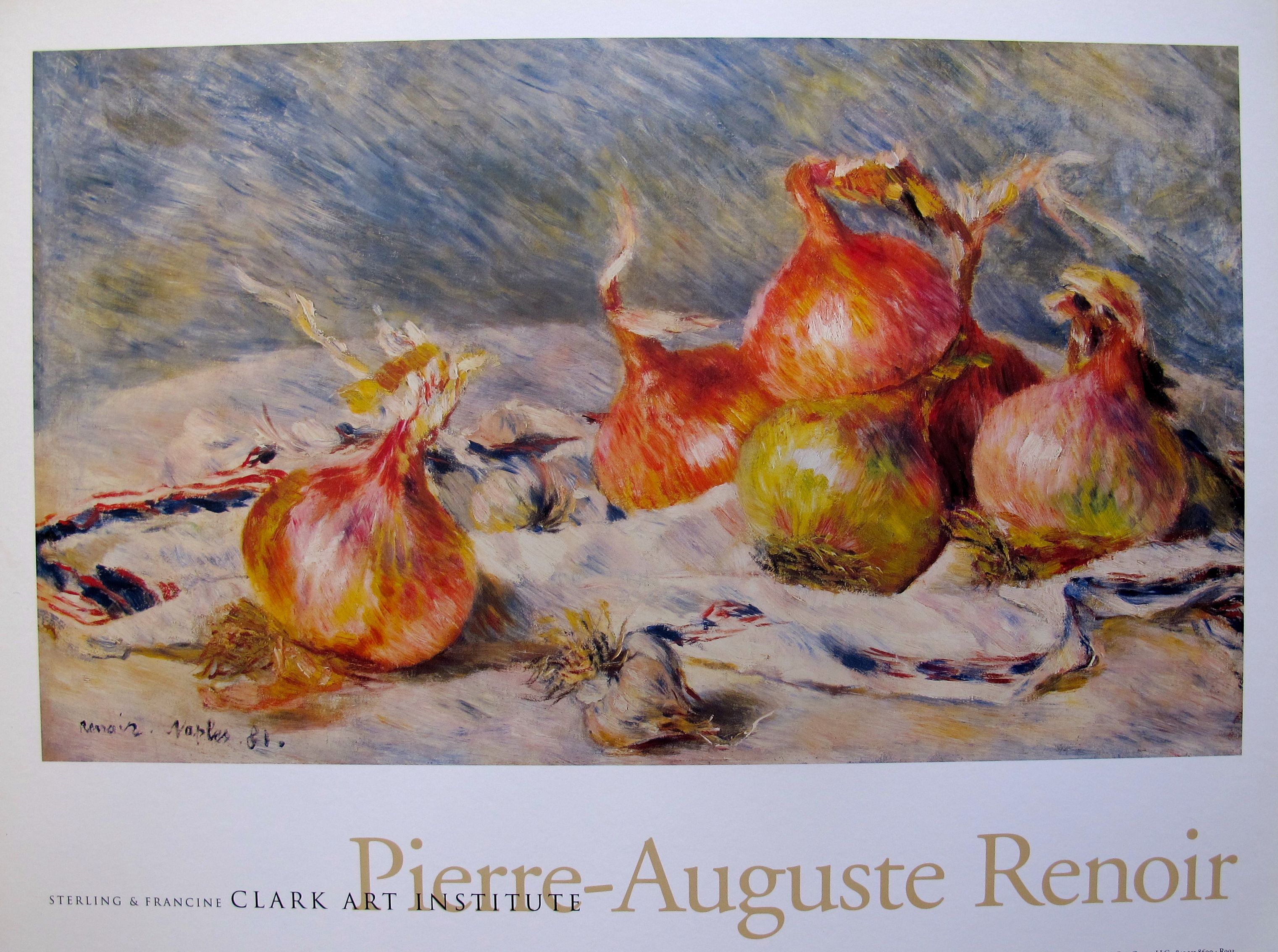 Pierre Auguste Renoir THE ONIONS Plate Signed Lithograph