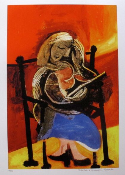 SEATED WOMAN READING Pablo Picasso Estate Signed Giclee $299.99 $99.99 This is a PABLO PICASSO (ESTATE COLLECTION DOMAINE) (1881-1973) giclee titled “SEATED WOMAN READING”. Category: PICASSO, Pablo #81-151. Tags: Fine Art, Giclee, Pablo Picasso.