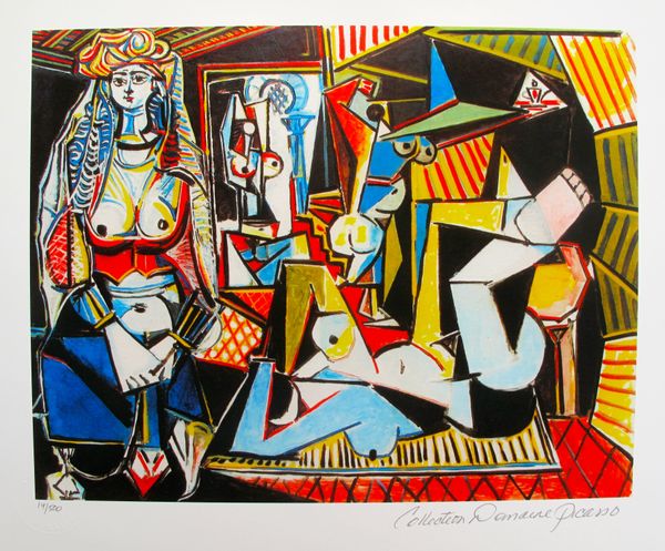 Pablo Picasso WOMEN IN ALGIERS Estate Signed Limited Edition Small Giclee