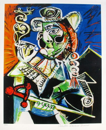 #67 CAVALIER WITH PIPE Pablo Picasso Estate Signed Giclee