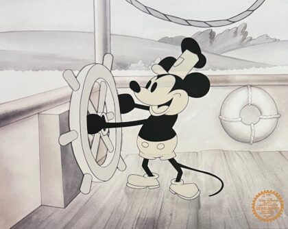 DISNEY Mickey Mouse Steamboat Willie Limited Edition Sericel