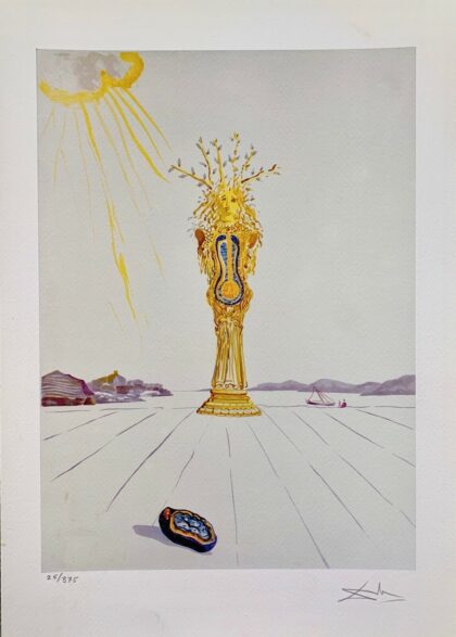 Salvador Dali BAROMETER WOMAN Facsimile Signed & Numbered Giclee