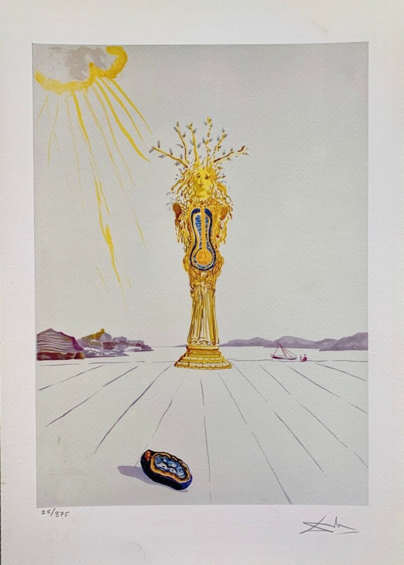 Salvador Dali BAROMETER WOMAN Facsimile Signed & Numbered Giclee