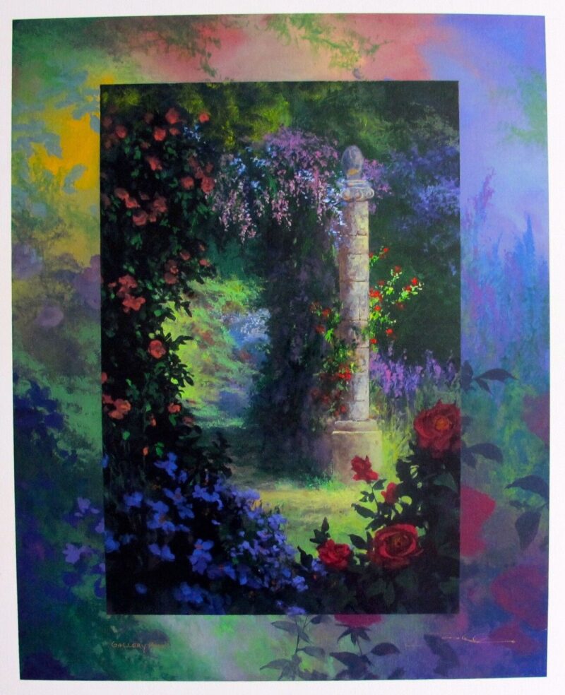 James Coleman ROSE GARDEN Hand Signed Limited Edition Serigraph