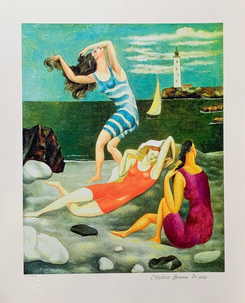 ablo Picasso THE BATHERS Estate Signed Limited Edition Giclee Art 26" x 20"