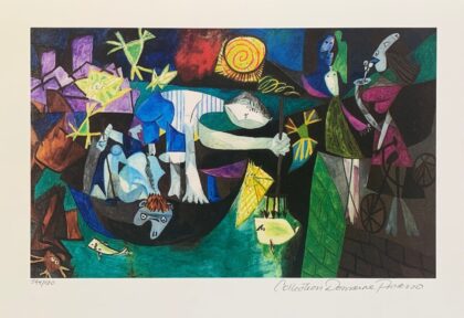 Pablo Picasso NIGHT FISHING AT ANTIBES Estate Signed & Numbered Giclee 16" x 11"