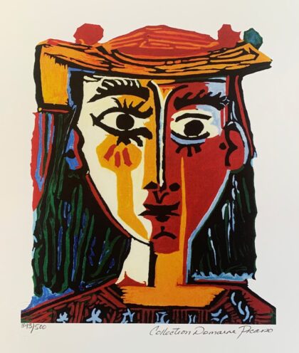 Pablo Picasso BUST OF A WOMAN Estate Signed Limited Edition Giclee 13.5″ x 11″