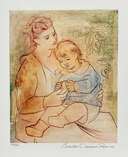 Pablo Picasso MOTHER AND CHILD Estate Signed Limited Edition Small Giclee