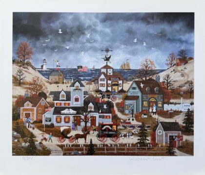 Jane Wooster Scott HOME BEFORE DARK Hand Signed Limited Edition Lithograph