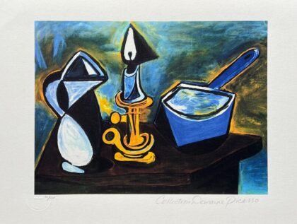 Pablo Picasso STILL LIFE WITH CANDLE Estate Signed Limited Edition Giclee 13" x 20"