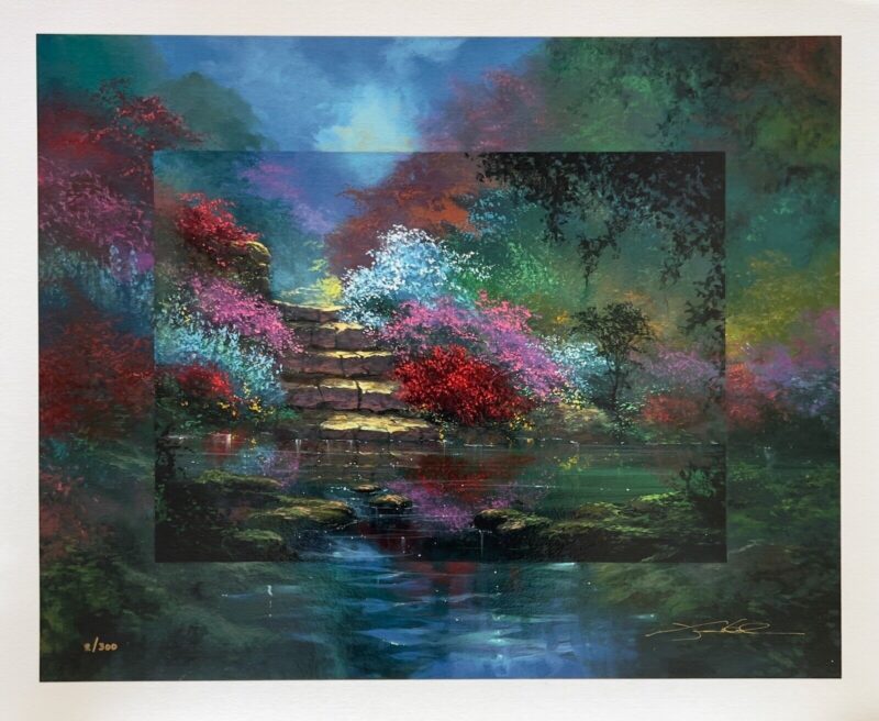 James Coleman GARDEN STEPS Hand Signed Limited Edition Serigraph