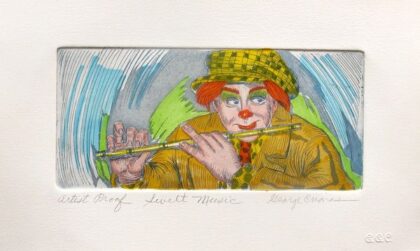 GEORGE CRIONAS “SWEET MUSIC” Hand Signed Artist Proof Color Etching