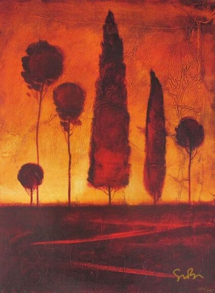 SIMON BULL “TOSCANA IV” Hand Signed Giclee on Canvas