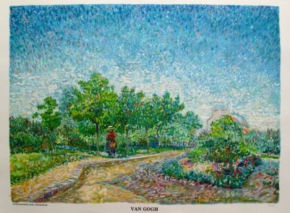 Marc Kniebihler VINCENT VAN GOGH "VOYER D'ARGENSON PARK" Limited Ed. Lithograph